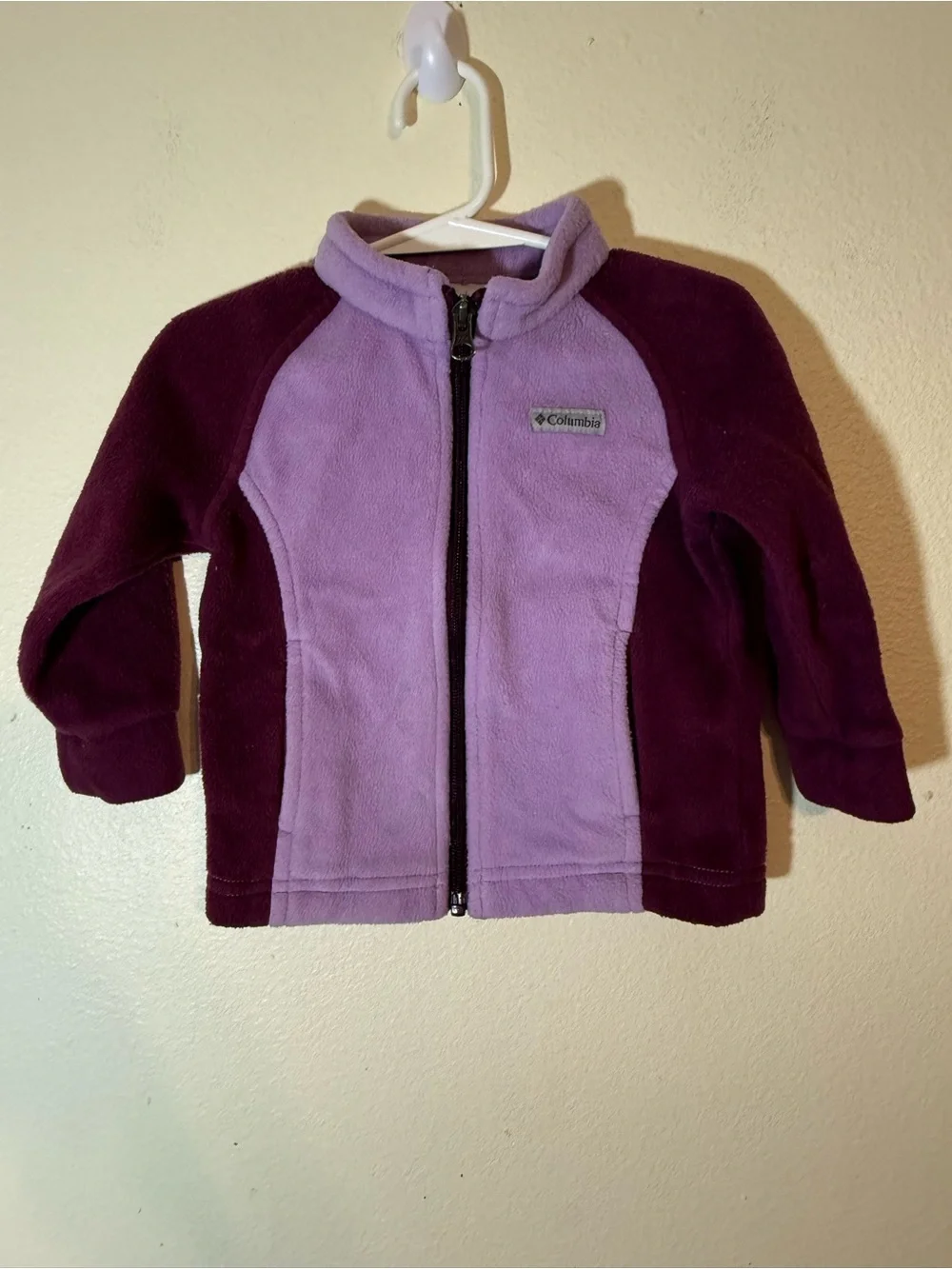 Columbia Infant Girls Full Zip Fleece Jacket - Size 12/18 Months